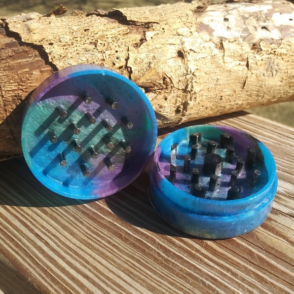 Hand Crafted Kitchen Handmade Mini Spice Grinder Epoxy Resin Art Cute